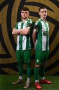 8 February 2025; Brothers Conor, left, and Rhys Knight during a Bray Wanderers squad portraits session at Carlisle Grounds in Bray, Wicklow. Photo by Stephen McCarthy/Sportsfile