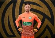8 February 2025; Goalkeeper Stephen McGuinness during a Bray Wanderers squad portraits session at Carlisle Grounds in Bray, Wicklow. Photo by Stephen McCarthy/Sportsfile