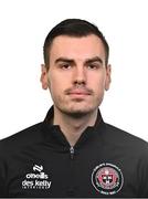 10 February 2025; Analyst Aaron Fitzsimons during a Bohemians FC squad portraits session at DCU Sports Campus in Dublin. Photo by Tyler Miller/Sportsfile