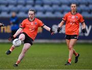 8 February 2025; Aoife McCoy of Armagh during the Lidl Ladies National Football League Division 1 match between Dublin and Armagh at Parnell Park in Dublin. Photo by Stephen McCarthy/Sportsfile
