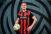 10 February 2025; Cian Byrne during a Bohemians FC squad portraits session at DCU Sports Campus in Dublin. Photo by Sam Barnes/Sportsfile