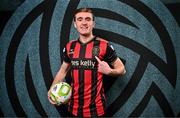 10 February 2025; Cian Byrne during a Bohemians FC squad portraits session at DCU Sports Campus in Dublin. Photo by Sam Barnes/Sportsfile
