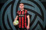 10 February 2025; Cian Byrne during a Bohemians FC squad portraits session at DCU Sports Campus in Dublin. Photo by Sam Barnes/Sportsfile