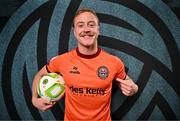 10 February 2025; Goalkeeper James Talbot during a Bohemians FC squad portraits session at DCU Sports Campus in Dublin. Photo by Sam Barnes/Sportsfile