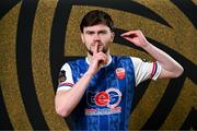 9 February 2025; Dean Owens during a Treaty United squad portraits session at TUS in Limerick. Photo by Stephen McCarthy/Sportsfile