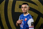 9 February 2025; Yoyo Mahdy during a Treaty United squad portraits session at TUS in Limerick. Photo by Stephen McCarthy/Sportsfile
