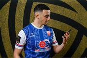 9 February 2025; Yoyo Mahdy during a Treaty United squad portraits session at TUS in Limerick. Photo by Stephen McCarthy/Sportsfile