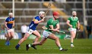 9 February 2025; Colin Coughlan of Limerick in action against Darragh McCarthy of Tipperary during the Allianz Hurling League Division 1A match between Limerick and Tipperary at TUS Gaelic Grounds in Limerick. Photo by Seb Daly/Sportsfile