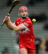 9 February 2025; John Mullan of Derry during the Allianz Hurling League Division 2 match between Kerry and Derry at Austin Stack Park in Tralee, Kerry. Photo by Brendan Moran/Sportsfile