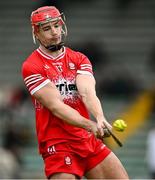 9 February 2025; John Mullan of Derry during the Allianz Hurling League Division 2 match between Kerry and Derry at Austin Stack Park in Tralee, Kerry. Photo by Brendan Moran/Sportsfile