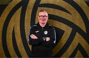 10 February 2025; Finn Harps head coach Darren Murphy during a Finn Harps FC squad portraits session at Finn Park in Ballybofey, Donegal. Photo by Piaras Ó Mídheach/Sportsfile