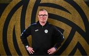 10 February 2025; Finn Harps head coach Darren Murphy during a Finn Harps FC squad portraits session at Finn Park in Ballybofey, Donegal. Photo by Piaras Ó Mídheach/Sportsfile