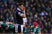 9 February 2025; Tom Jordan of Scotland during the Guinness Six Nations Rugby Championship match between Scotland and Ireland at Scottish Gas Murrayfield Stadium in Edinburgh, Scotland. Photo by Ramsey Cardy/Sportsfile