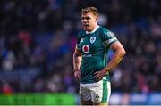 9 February 2025; Garry Ringrose of Ireland during the Guinness Six Nations Rugby Championship match between Scotland and Ireland at Scottish Gas Murrayfield Stadium in Edinburgh, Scotland. Photo by Ramsey Cardy/Sportsfile