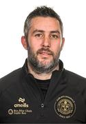 11 February 2025; Manager Alban Hysa during a Bohemians FC squad portraits session at DCU Sports Complex in Dublin. Photo by Ben McShane/Sportsfile