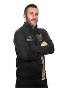 11 February 2025; Manager Alban Hysa during a Bohemians FC squad portraits session at DCU Sports Complex in Dublin. Photo by Ben McShane/Sportsfile