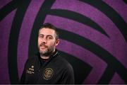 11 February 2025; Manager Alban Hysa during a Bohemians FC squad portraits session at DCU Sports Complex in Dublin. Photo by David Fitzgerald/Sportsfile