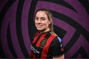 11 February 2025; Sarah Power during a Bohemians FC squad portraits session at DCU Sports Complex in Dublin. Photo by David Fitzgerald/Sportsfile