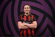 11 February 2025; Sarah Power during a Bohemians FC squad portraits session at DCU Sports Complex in Dublin. Photo by David Fitzgerald/Sportsfile