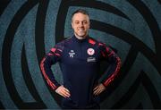 11 February 2025; Goalkeeping coach Paul Skinner during a Shelbourne squad portraits session at AUL Complex in Dublin. Photo by Stephen McCarthy/Sportsfile