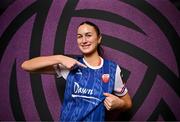 11 February 2025; Anna Dignam during a Treaty United FC squad portraits session at UL North Campus in Limerick. Photo by Sam Barnes/Sportsfile