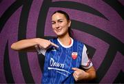 11 February 2025; Anna Dignam during a Treaty United FC squad portraits session at UL North Campus in Limerick. Photo by Sam Barnes/Sportsfile