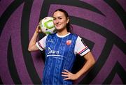 11 February 2025; Anna Dignam during a Treaty United FC squad portraits session at UL North Campus in Limerick. Photo by Sam Barnes/Sportsfile