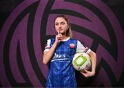 11 February 2025; Cara Griffin during a Treaty United FC squad portraits session at UL North Campus in Limerick. Photo by Sam Barnes/Sportsfile