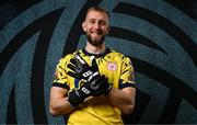 11 February 2025; Goalkeeper Conor Kearns during a Shelbourne squad portraits session at AUL Complex in Dublin. Photo by Stephen McCarthy/Sportsfile
