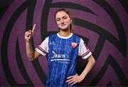 11 February 2025; Cara Griffin during a Treaty United FC squad portraits session at UL North Campus in Limerick. Photo by Sam Barnes/Sportsfile