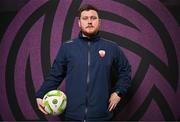 11 February 2025; Manager Sean Russell during a Treaty United FC squad portraits session at UL North Campus in Limerick. Photo by Sam Barnes/Sportsfile