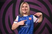 11 February 2025; Katie Lawlee during a Treaty United FC squad portraits session at UL North Campus in Limerick. Photo by Sam Barnes/Sportsfile