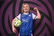 11 February 2025; Katie Lawlee during a Treaty United FC squad portraits session at UL North Campus in Limerick. Photo by Sam Barnes/Sportsfile