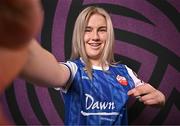 11 February 2025; Katie Lawlee during a Treaty United FC squad portraits session at UL North Campus in Limerick. Photo by Sam Barnes/Sportsfile