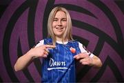 11 February 2025; Katie Lawlee during a Treaty United FC squad portraits session at UL North Campus in Limerick. Photo by Sam Barnes/Sportsfile
