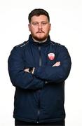 11 February 2025; Manager Sean Russell during a Treaty United FC squad portraits session at UL North Campus in Limerick. Photo by Sam Barnes/Sportsfile