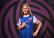 11 February 2025; Madison McGuan during a Treaty United FC squad portraits session at UL North Campus in Limerick. Photo by Sam Barnes/Sportsfile