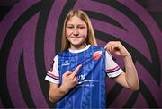 11 February 2025; Madison McGuan during a Treaty United FC squad portraits session at UL North Campus in Limerick. Photo by Sam Barnes/Sportsfile