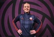 11 February 2025; Digital media coordinator Emma Dineen during a Treaty United FC squad portraits session at UL North Campus in Limerick. Photo by Sam Barnes/Sportsfile