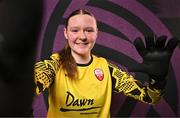 11 February 2025; Goalkeeper Chloe Widger during a Treaty United FC squad portraits session at UL North Campus in Limerick. Photo by Sam Barnes/Sportsfile
