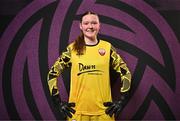 11 February 2025; Goalkeeper Chloe Widger during a Treaty United FC squad portraits session at UL North Campus in Limerick. Photo by Sam Barnes/Sportsfile