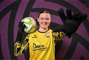 11 February 2025; Goalkeeper Chloe Widger during a Treaty United FC squad portraits session at UL North Campus in Limerick. Photo by Sam Barnes/Sportsfile