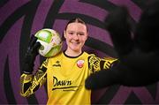 11 February 2025; Goalkeeper Chloe Widger during a Treaty United FC squad portraits session at UL North Campus in Limerick. Photo by Sam Barnes/Sportsfile