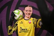 11 February 2025; Goalkeeper Chloe Widger during a Treaty United FC squad portraits session at UL North Campus in Limerick. Photo by Sam Barnes/Sportsfile