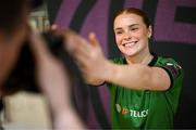 11 February 2025; Abby Tuthill during a Peamount United squad portraits session at Greenogue Park in Newcastle, Dublin. Photo by Stephen McCarthy/Sportsfile