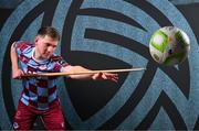 12 February 2025; George Cooper during a Drogheda United squad portraits session at Ratoath Harps AFC in Meath. Photo by Stephen McCarthy/Sportsfile