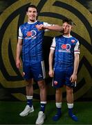 9 February 2025; Trpimir Vrljicak, left, and Steven Healy during a Treaty United squad portraits session at TUS in Limerick. Photo by Stephen McCarthy/Sportsfile