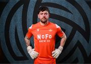 12 February 2025; Goalkeeper Jack Brady during a Drogheda United squad portraits session at Ratoath Harps AFC in Meath. Photo by Stephen McCarthy/Sportsfile