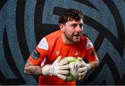 12 February 2025; Goalkeeper Jack Brady during a Drogheda United squad portraits session at Ratoath Harps AFC in Meath. Photo by Stephen McCarthy/Sportsfile