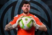 12 February 2025; Goalkeeper Jack Brady during a Drogheda United squad portraits session at Ratoath Harps AFC in Meath. Photo by Stephen McCarthy/Sportsfile